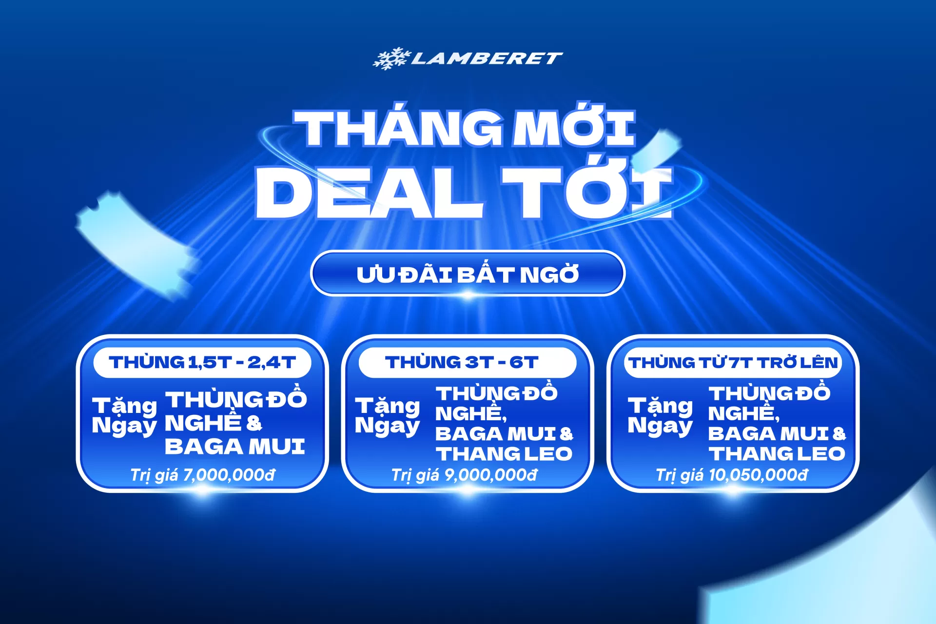 Tháng mới deal? Ưu đãi bất ngờ, lần đầu tiên có mặt tại Lamberet