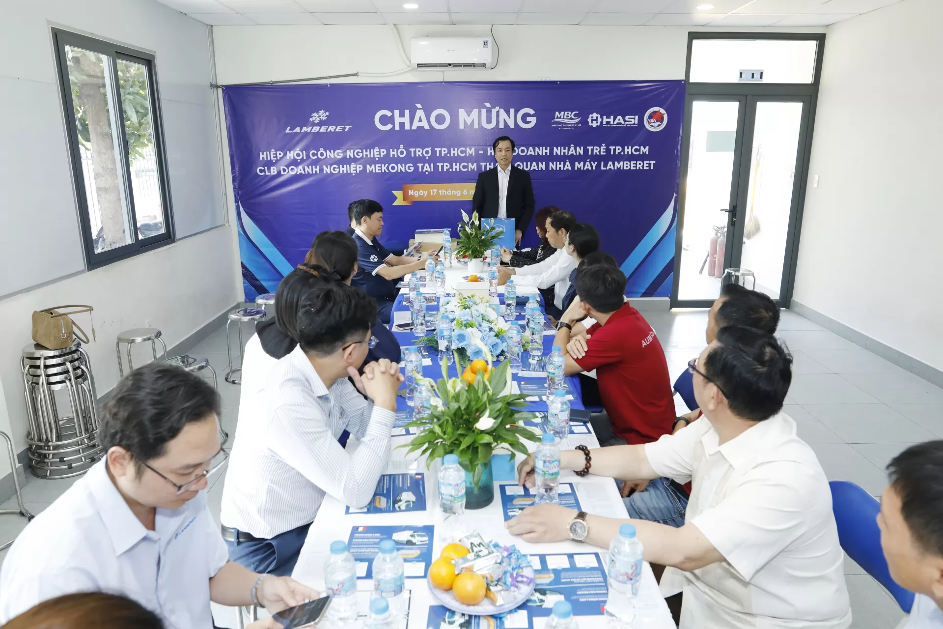 Tăng cường kết nối chuỗi cung ứng: HASI, YBA và MBC tham quan nhà máy Lamberet Việt Nam