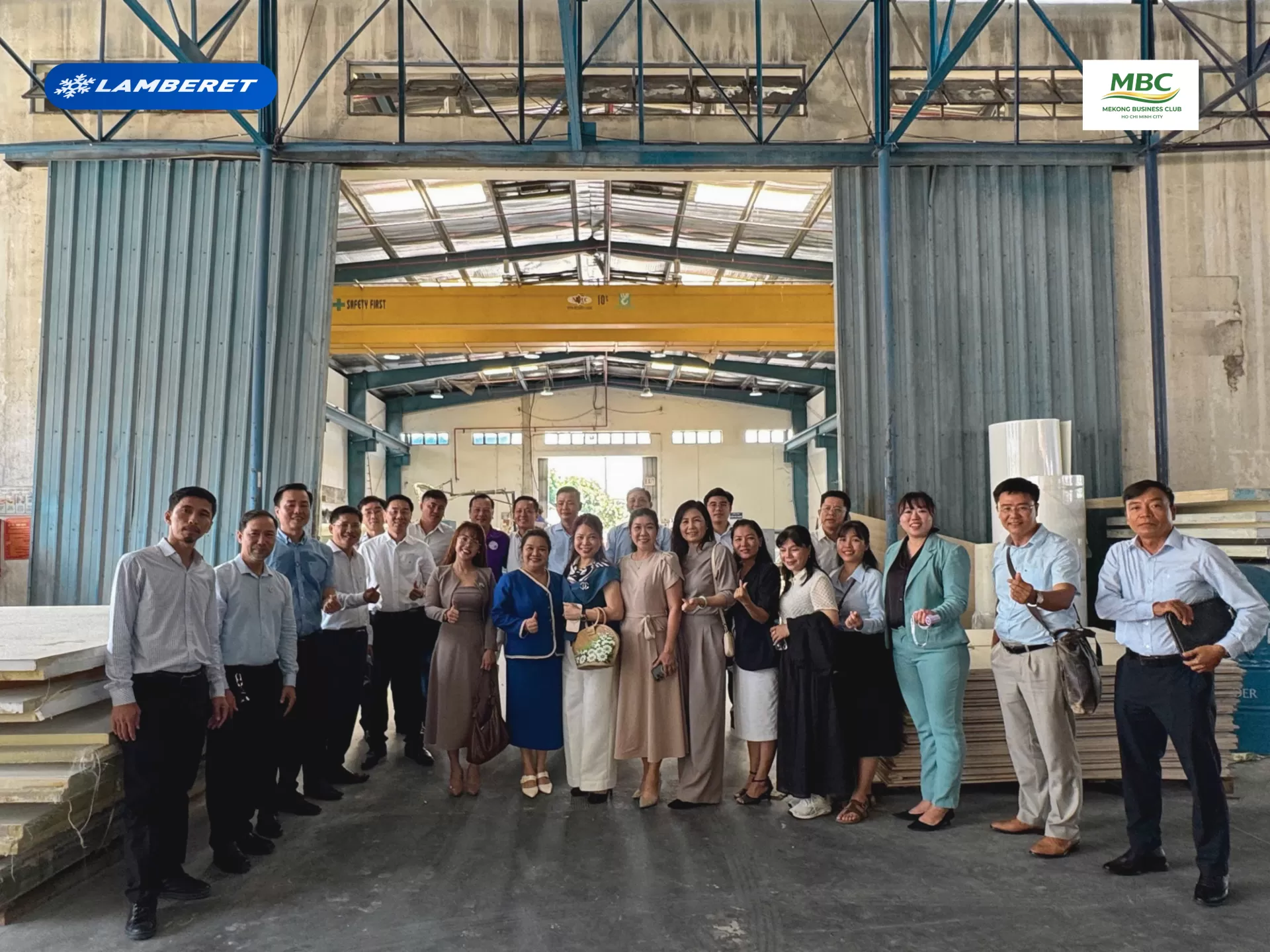 Chào mừng Câu lạc bộ Doanh nghiệp Mekong tại TPHCM đến thăm quan Lamberet Việt Nam