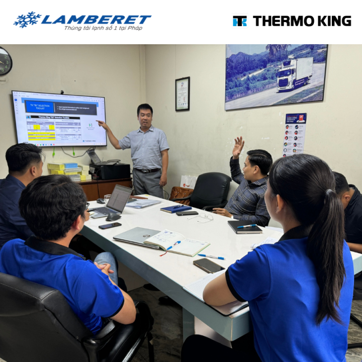 Lamberet Việt Nam phối hợp cùng Thermo King tổ chức đào tạo nội bộ chuyên sâu