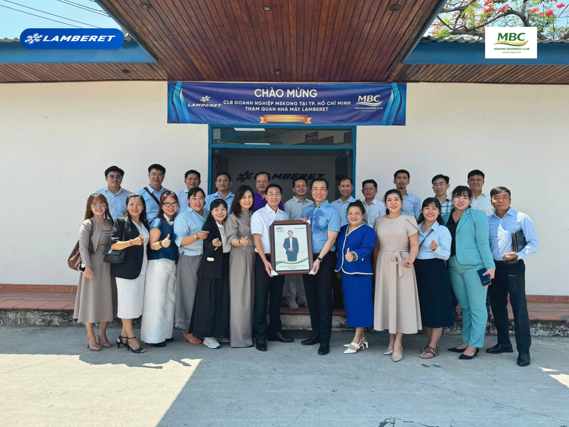 Chào mừng Câu lạc bộ Doanh nghiệp Mekong tại TPHCM đến thăm quan Lamberet Việt Nam
